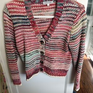 Veronica Beard Colorful Knit Cardigan